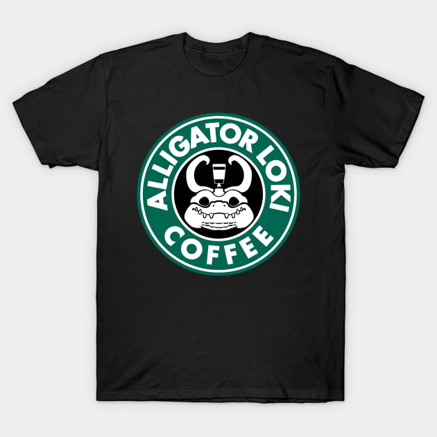 Alligator Loki Coffee T-Shirt by peekxel